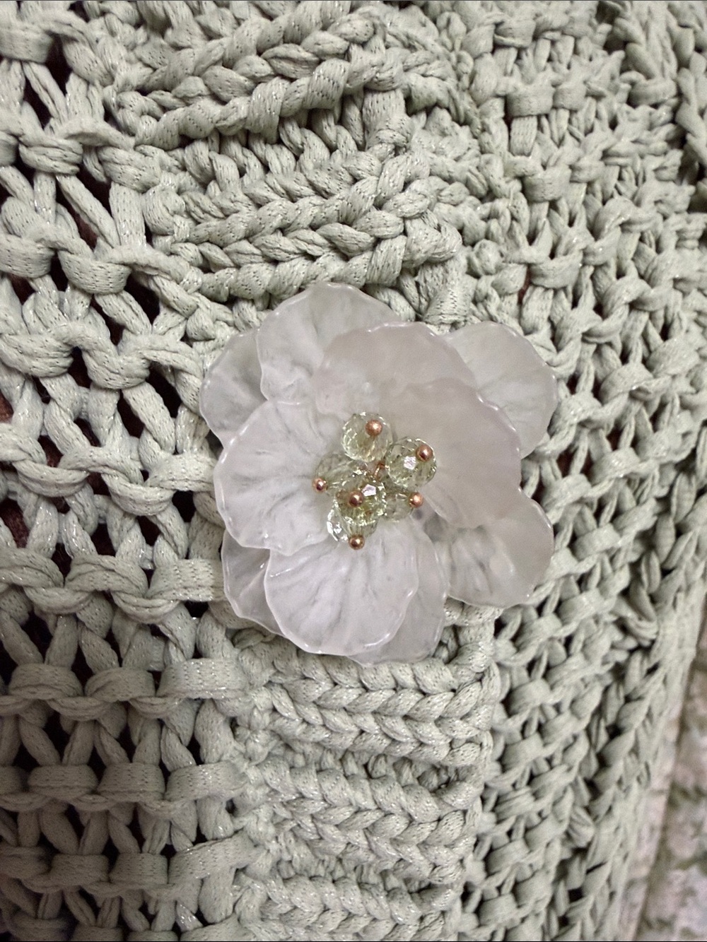 Zara Light Sage Green Cable Knit Cropped Cardigan - Picture 6 of 12